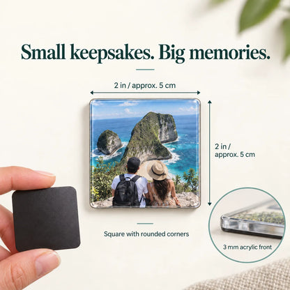 Travel Memories – Personalized Photo & Boarding Pass Fridge Magnets