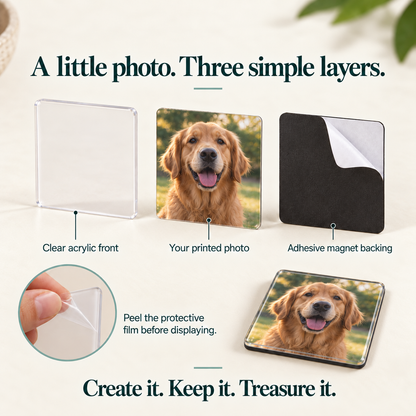 DIY Pet Memories Fridge Magnet Kit — product layers